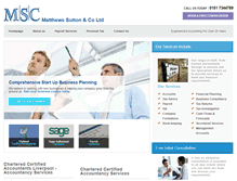 Tablet Screenshot of matthewssutton.co.uk